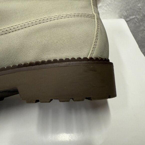 Esprit Vita E18CHE20 Women US 9M Chelsea Boots Gray Leather Fur Trim Ankle Boots - Picture 14 of 14